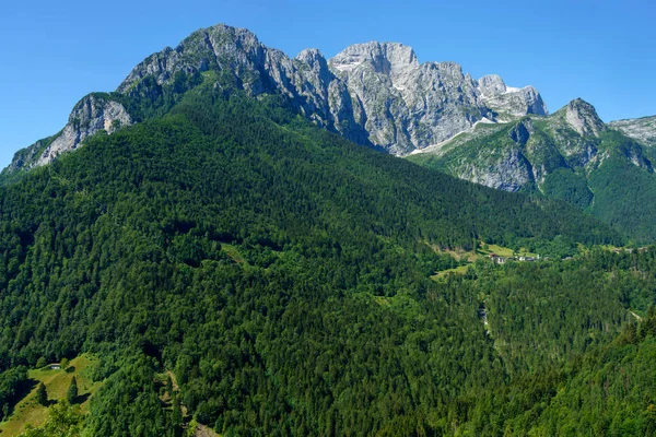 Mountain Landscape Summer Road Vivione Pass Bergamo Lombardy Italy — Stock Photo, Image