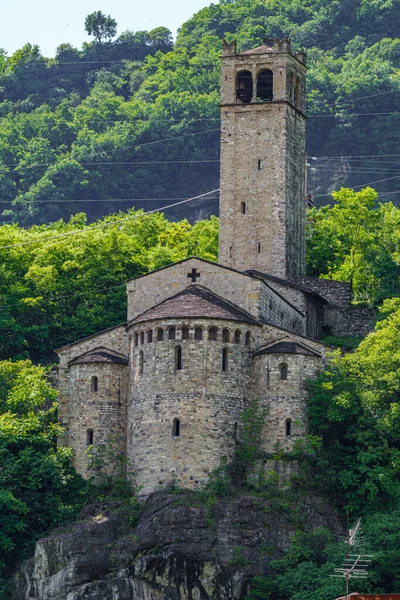 Capo Ponte Brescia Lombardie Italie Église Médiévale San Siro — Photo