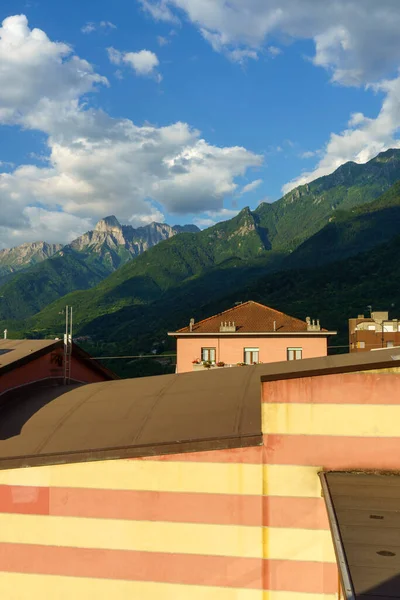Breno Brescia Lombardy Italy Oglio山谷的历史性城镇 — 图库照片