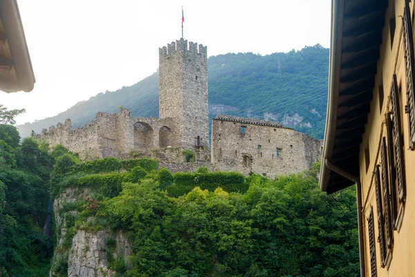 Breno Brescia Lombardie Itálie Historické Město Údolí Oglio Castle — Stock fotografie