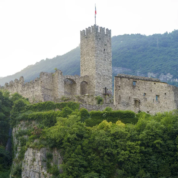 Breno Brescia Lombardei Italien Historische Stadt Oglio Tal Burg — Stockfoto