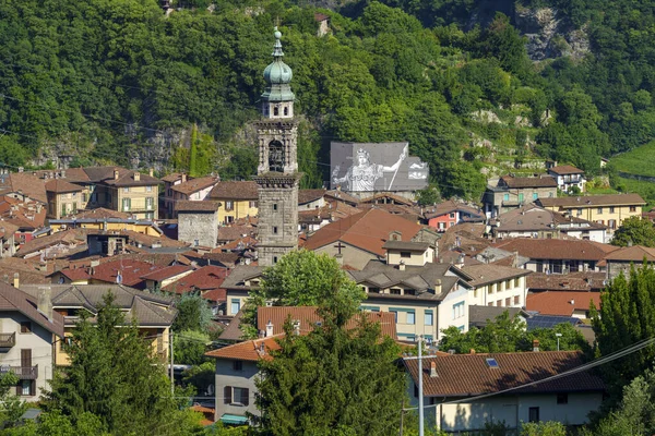 Blick Auf Breno Brescia Lombardei Italien Von Der Straße Zum — Stockfoto