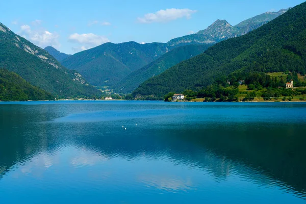 Lago Ledro Trento Trentino Alto Adige Itália Verão — Fotografia de Stock