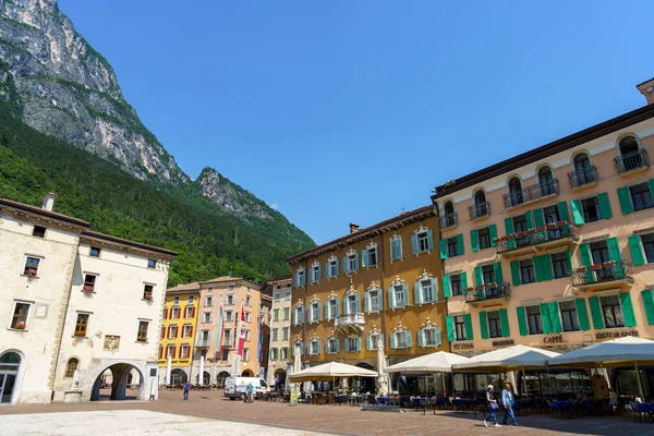 Riva Del Garda Trentino Itália Antiga Cidade Turística Lago Garda — Fotografia de Stock