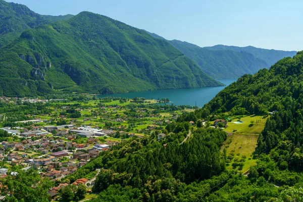 Údolí Caffaro Jezerem Idro Nedaleko Bagolina Provincii Brescia Lombardie Itálie — Stock fotografie