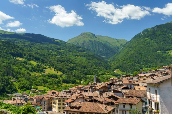 Bagolino Brescia Lombardia Itália Vista Panorâmica Cidade Histórica — Fotografia de Stock