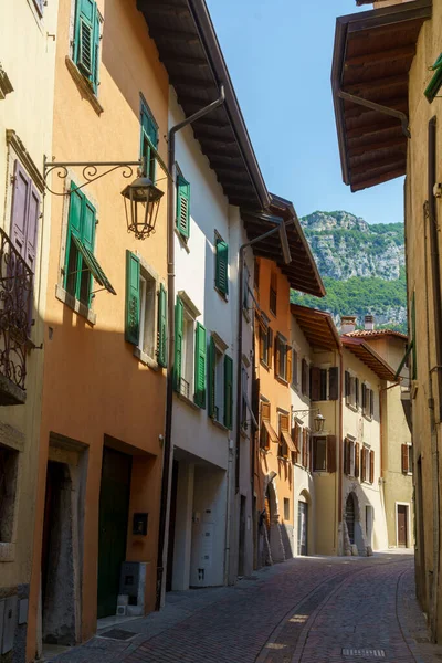 Nago Trento Trentino Alto Adige Itálie Typická Ulice Starého Města — Stock fotografie