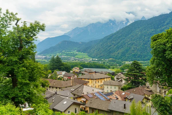 Houses Roncegno Historic Village Trento Province Trentino Alto Adige Italy — Stock Photo, Image