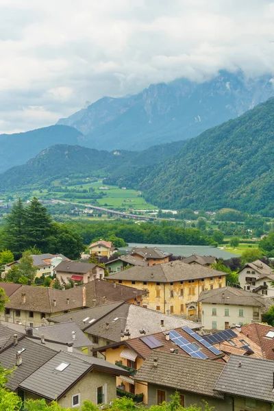 Domy Roncegno Historická Vesnice Provincii Trento Trentino Alto Adige Itálie — Stock fotografie