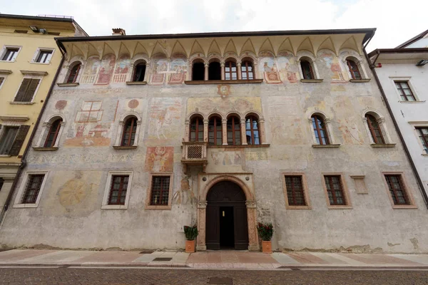 Trento Trentino Alto Adige Italy Historic Buildings Center Painted Facade — Stock Photo, Image