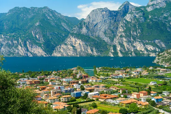 Lago Garda Torbole Trento Trentino Alto Adigio Italia Verano — Foto de Stock