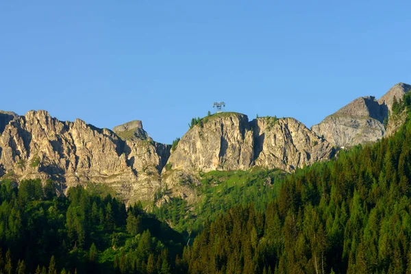 Paisaje Montaña Verano Desde Pueblo Arabba Dolomitas Provincia Belluno Véneto — Foto de Stock