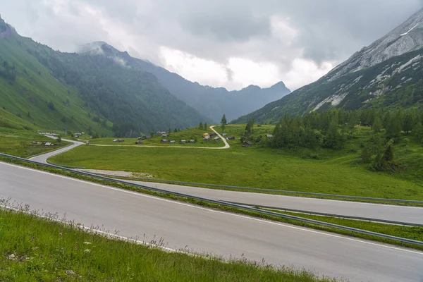 Berglandschaft Sommer Entlang Der Straße Zum Fedaia Pass Dolomiten Provinz — Stockfoto