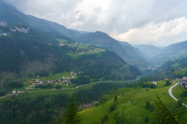 Mountain Landscape Summer Road Colle Santa Lucia Dolomites Belluno Province — Stock Photo, Image