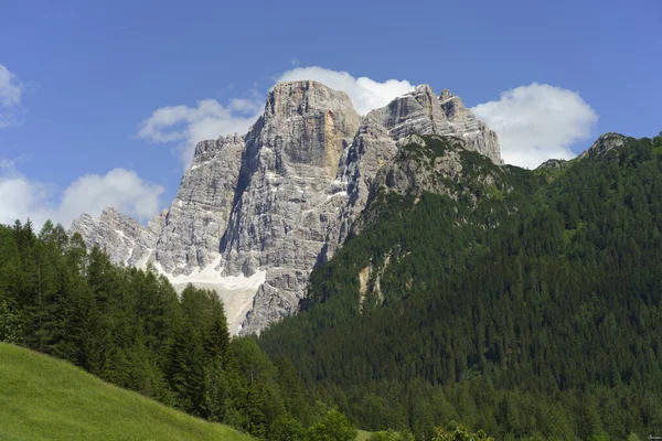 Paisaje Montaña Verano Largo Carretera Forcella Staulanza Selva Cadore Dolomitas — Foto de Stock