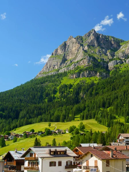 Paisagem Montanhosa Verão Longo Estrada Para Forcella Staulanza Selva Cadore — Fotografia de Stock