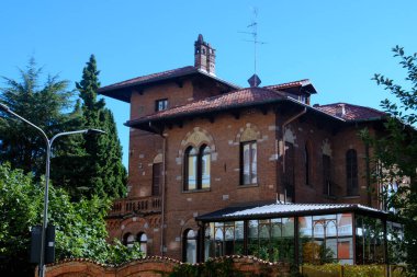 Milano, Lombardy, İtalya 'daki Monte Bianco' da bulunan konut binaları