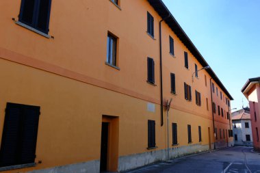 Old house at Brenna, town in Como province, Lombardy, Italy