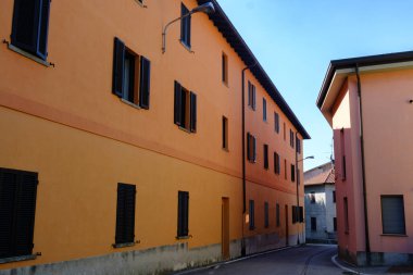 Old house at Brenna, town in Como province, Lombardy, Italy