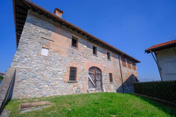 Old house at Brenna, town in Como province, Lombardy, Italy