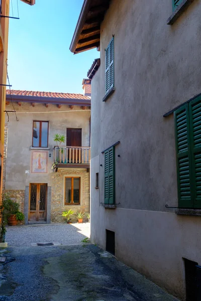 Old house at Brenna, town in Como province, Lombardy, Italy