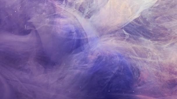 Fluxo de fumaça misteriosa nuvem glitter movimento das emanações — Vídeo de Stock