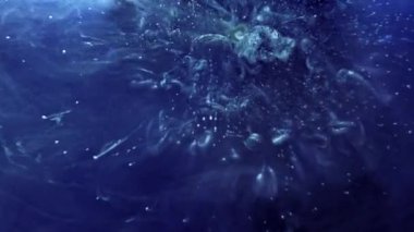 mürekkep patlama su sıçrama sıvı boya patlama mavi