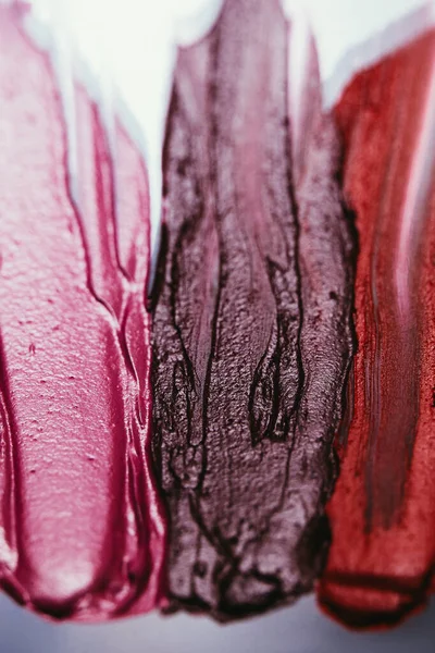Palette rouge à lèvres produits cosmétiques décoratifs — Photo