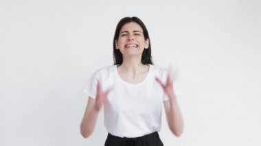frustrated woman portrait pissed off yelling anger