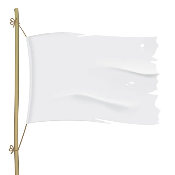 Blanco desgarrado vector bandera cerrar plantilla . — Vector de stock