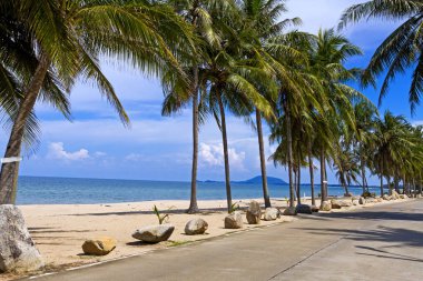 Beach Ban Krut Beach road Prachuap Khirikhun il, Tayland ile seyahat için ünlüdür