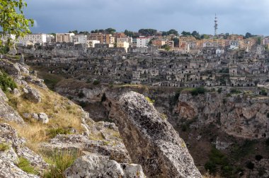 Matera-Basilicata, İtalya'nın ünlü taş.
