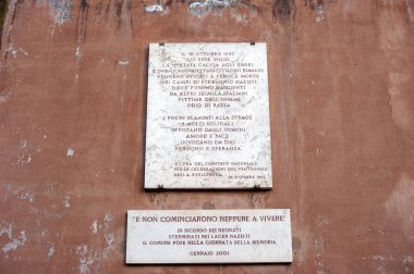 Roma'da Yahudi gettosu.