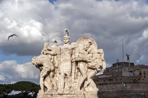 Seagulls Monuments Rome — Stock Photo, Image