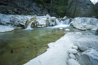 titerno nehri cusano mutri yakınlarında, benevento, italya.