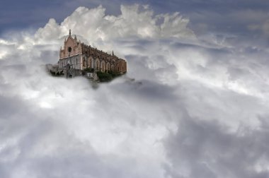 bulutlarda san francesco katedrali.