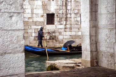 Venedik'in ünlü gondolları, İtalya
