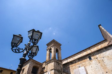 Umbria, İtalya'da narni antik ortaçağ kalesi