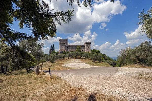 Antike Mittelalterliche Zitadelle Von Narni Umbrien Italien — Stockfoto