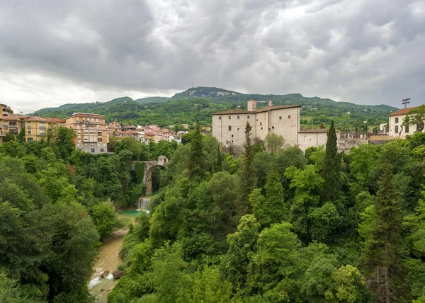 Beroemde Stad Ascoli Piceno Marken Italië — Stockfoto