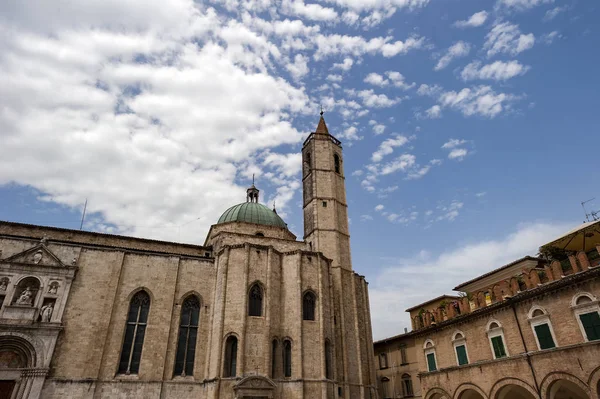 Berühmte Stadt Ascoli Piceno Den Märschen Italien — Stockfoto