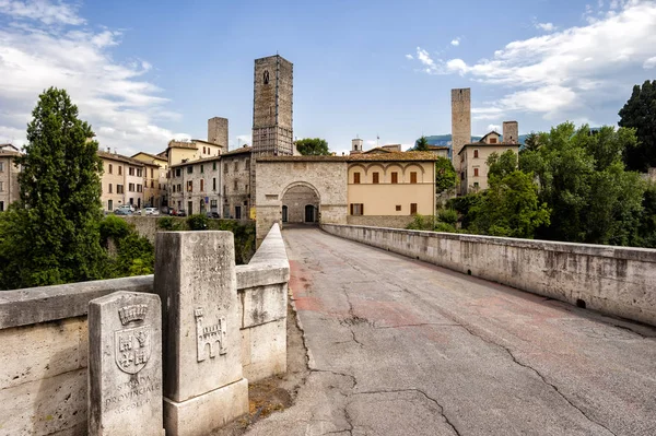 Célèbre Ville Ascoli Piceno Dans Les Marches Italie — Photo