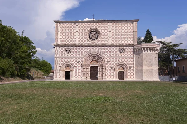 Aquila Italien Die Santamaria Collemaggio Basilica Xiii Jahrhundert — Stockfoto