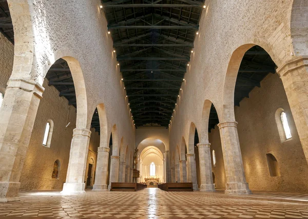 Aquila Italia Basilica Santamaria Collemaggio Xiii Secolo — Foto Stock