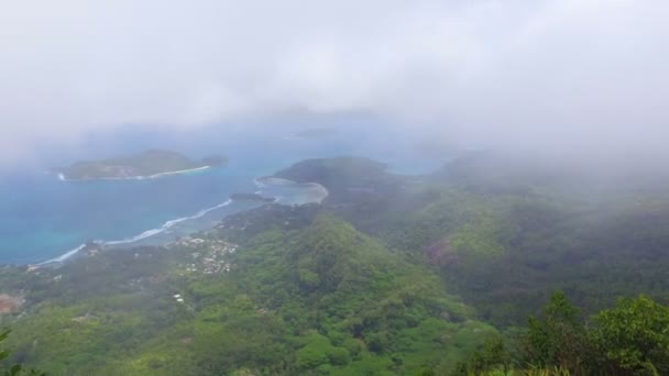 Panorama Wyspie Mahe Formularza Morne Punktu Widzenia Blanc Mahé Seszele — Wideo stockowe