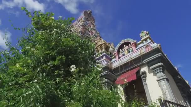 Veduta del tempio indù Arul Mihu Navasakthi Vinayagar, Seychelles 1 — Video Stock