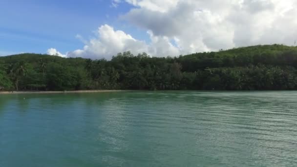 Pohled na záliv v Indickém oceánu, Ile au Cerf, Seychely 3 — Stock video