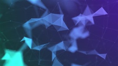 Dijital Yüksek Teknoloji Bilimi Pleksus Arkaplan Döngüsü