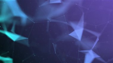 Dijital Plexus Ağ Arkaplan Döngüsü