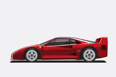 Supercar Vector file format into separate layers Can choose to change the color of the car as needed. clipart